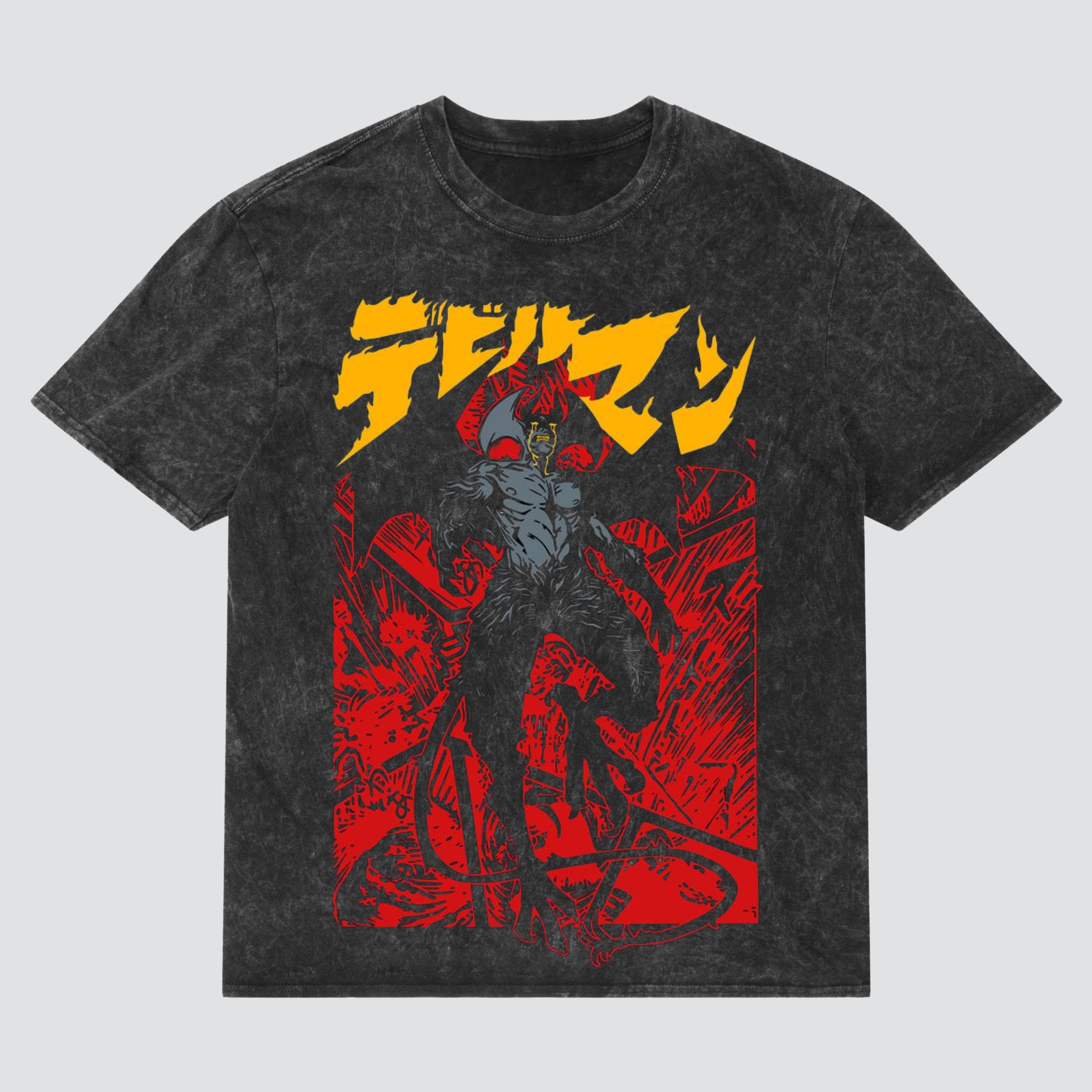 Devilman Crybaby | Acid Wash Oversized T-Shirt