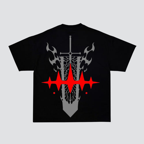 Asta: Black Divider Oversized Tee